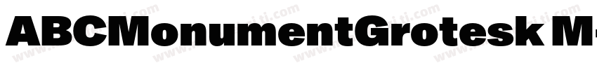 ABCMonumentGrotesk M字体转换